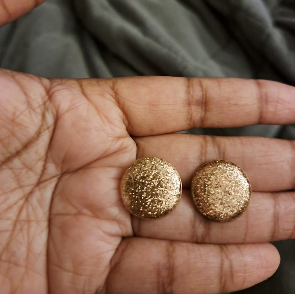 Glitter Penny Resin Earrings NWT - Picture 1 of 4